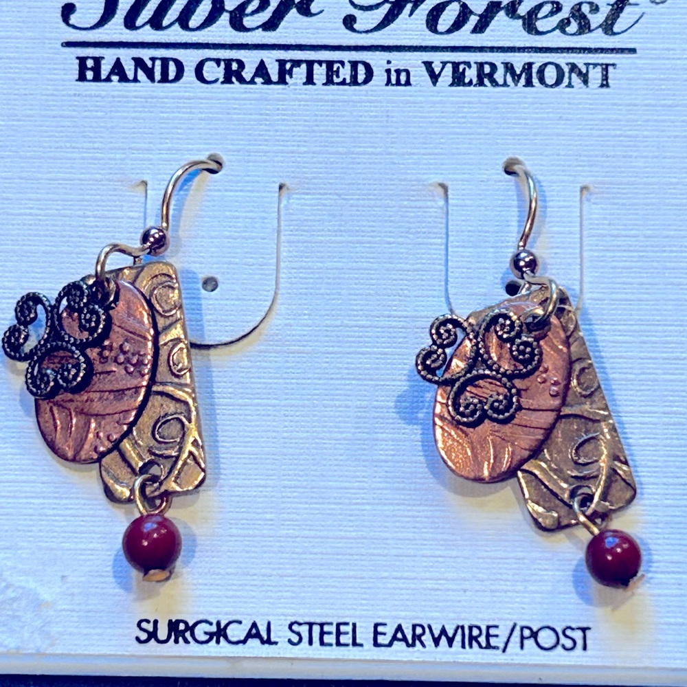 Silver earrings